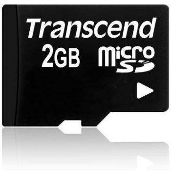 Transcend TS2GUSDC - Tarjeta de Memoria microSD de 2 GB