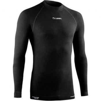 Camiseta de trail Lurbel Merino manga larga negra oscuro para hombre - XXL