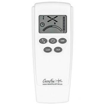 Ventilador de Techo CasaFan Eco Neo III CH-WN/SI con Motor, Luz, Mando a Distancia y Aspas Reversibles de 28W en color Wengué y Gris Plata