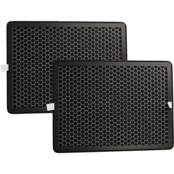 Filtro de Aire Combinado 2x Carbón Activo + Allergy+ Compatible con Rowenta PU3080F0, PUF3040F0