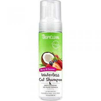 TROPICLEAN 0645095869042 - Sin Agua Cat champu Deep Cleaning