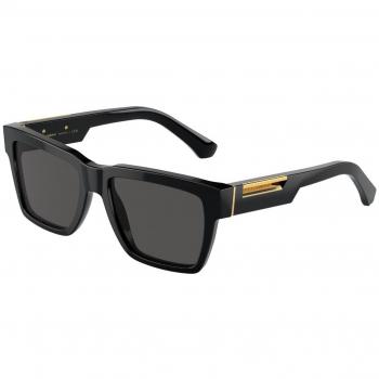 Dolce & Gabbana DG4465 501/87 Anteojos de Sol para Hombre, Lentes de Sol 55 mm, Gafas de Sol en color Negro