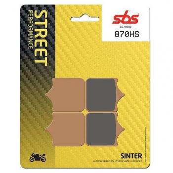 Set de 4 Pastillas de Freno Sinterizadas SBS 870HS para BMW 1000 S/RR