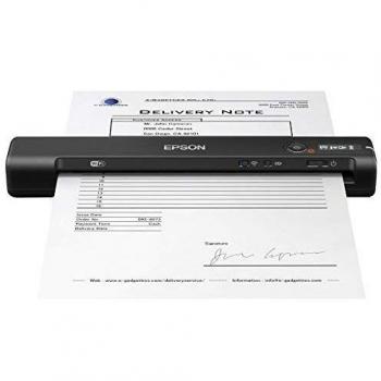 Epson WorkForce ES-60W A4 Battery Powered Portable Document Scanner, Black