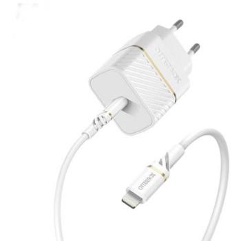 Cargador Otterbox USB-C PD 20W con Cable Reforzado Blanco