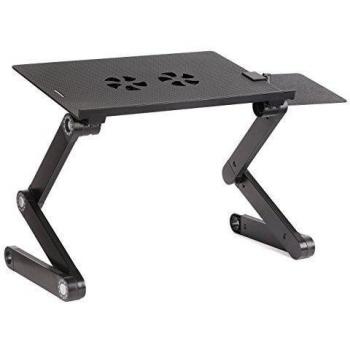 accuon ajustable ventilado para portátil mesa para ordenador, aleación de aluminio de luz de hasta 17 
