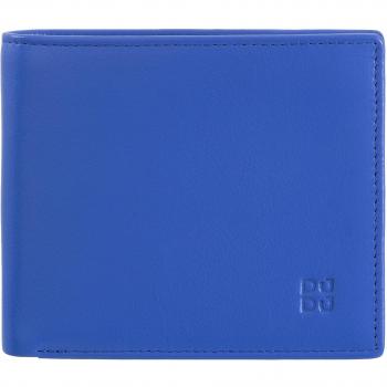 Dudu - Cartera pequeña de hombre de piel con monedero, solapa interior y tecnología RFID