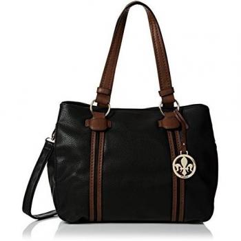 Rieker H1350, Bolsa de Asa Superior para Mujer, Negro