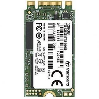 Transcend 128GB M.2 2242 SATA III SSD (MTS400) - 540/170MB/s Read/Write, MLC