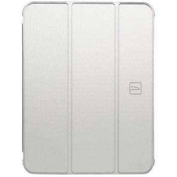 Funda Folio Tucano Satin para iPad 10.9 (2022) con Soporte Magnético y Color Plateado