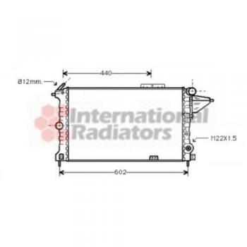 Radiador de refrigeración del motor VAN WEZEL 37002119