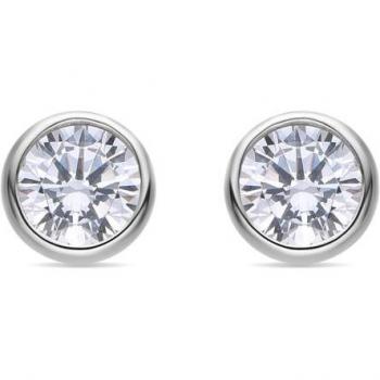 Pendientes de Plata de Ley 925 con Circonita Brillante acabados en rodio - Luxenter Redder Essential