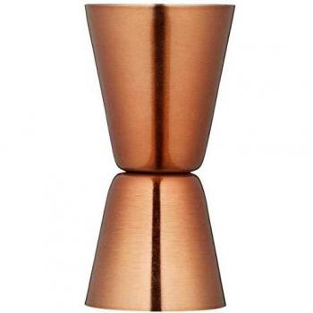 Bar Craft Medidor Dual Cócteles/Medidor de Alcochol, Acero inoxidable, Acabados en Cobre, 25/50 ml