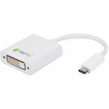 Adaptador USB-C 3.1 a DVI M de 15 cm - Techly