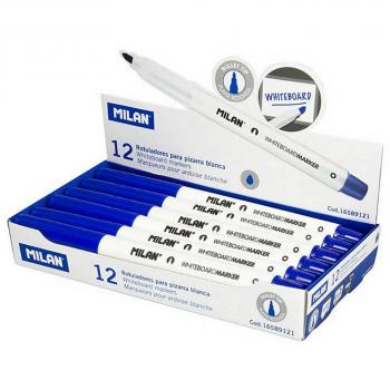 Rotuladores Milan Pizarra blanca 12 Unidades Azul