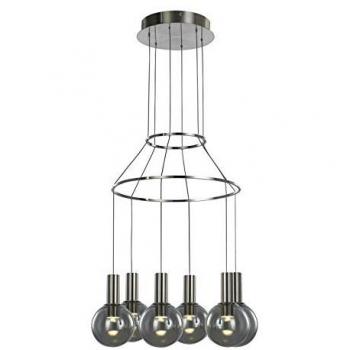 Lámpara Colgante Moderna Aria LED Cromada 3000K 1260lm Regulable