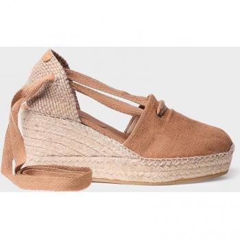 Alpargatas de cuña Toni Pons - LISA-NT con detalle de cintas entrelazadas