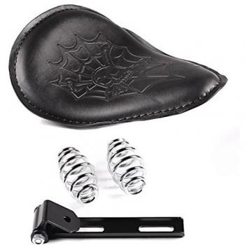 Asiento Solo Bobber Skull con muelles Yamaha XV 1100/125/ 250/535/ 750 Virago, XV 1600 A Wild Star, XV 1700 Road Star Warrior, XV 1900 Midnight Star, XV 950/ XV 950 R/XV 950 Racer Negro