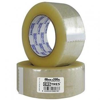 Criscolor 410778 Precinto Ppa 48 mm. x 200m. Transparente, 6 unidades