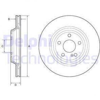 Disco de freno DELPHI BG4957C