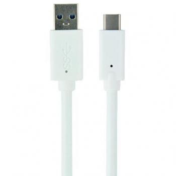 Cable de alta velocidad USB-C a USB 3.0 de 3 metros en color blanco