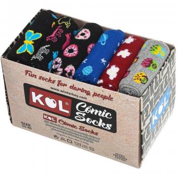 Pack 6 Calcetines Kisses&Love con diseño de corazones y puño anti-presión de caña alta