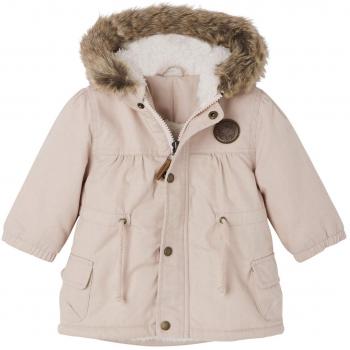 VERTBAUDET Parka para bebé niña Forrada y Guateada Rosa 6M