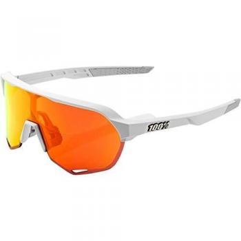 Desconocido Occhiali 100% S2 - Matte Off White - HiPER Red Multilayer Mirror + Trasparente