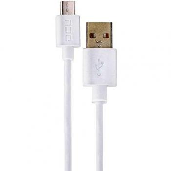 DCU Cable de Conexión USB 2.0 a Micro USB, Blanco, 1 Metro - Modelo 30401225