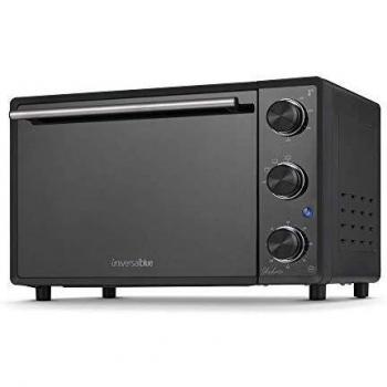 UNIVERSALBLUE Mini Horno Eléctrico Sobremesa | Potencia 1500W | Capacidad 28L | Horno Pequeño