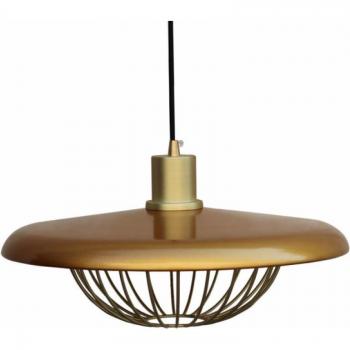 Colgante Rejilla Oro 1xe27 Regx35x35 Cm - Lámpara Colgante Diseño Elegante