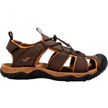 Sandalias JOMA para hombre, color marrón, tipo trekking, con velcro y diseño deportivo de goma para verano