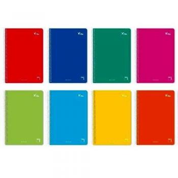 PAQ/5 BLOC 4Âº 80H 60G PAUTA 3.5 C/M T.DURA COLORES SURTIDOS