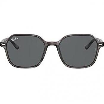 Ray-Ban Unisex Adults Sunglasses, Striped Gray/Gray, 53/18/145