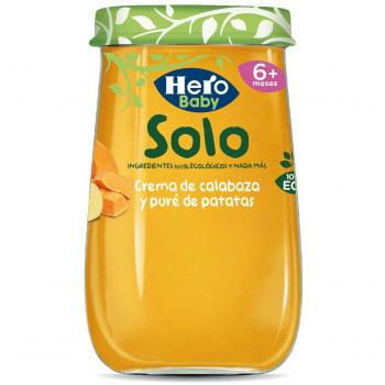 Hero Solo Tarritos ecológicos de Calabaza, Patatas, Guisantes y Brocoli - Pack de 12x190gr
