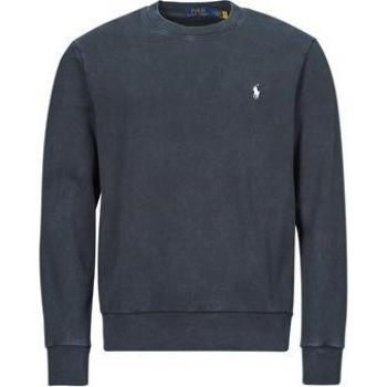 Polo Ralph Lauren Men's Sweatshirt in Black, Round Neck, Fleece Material, Size S