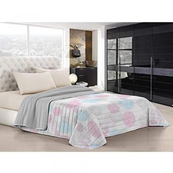 Colcha de verano Fantasy, Microfibra, Estampado Molecole, 2 Plazas 260x270cm