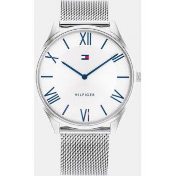 Tommy Hilfiger Becker 1710512 Reloj Analógico para Hombre de Acero Inoxidable con Malla de Acero