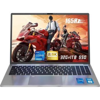 Laptop Ninkear N16 Pro, 16'' IPS 2560*1600, 165 Hz, Intel Core i7-13620H 10 núcleos hasta 4.9 GHz, 32 GB RAM, 1