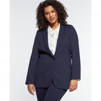 Blazer de punto Milano con elegantes detalles y cierre de botón