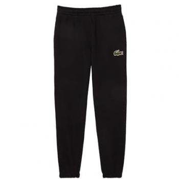 Pantalón unisex de chándal Lacoste Comfy Cotton negro puro - L