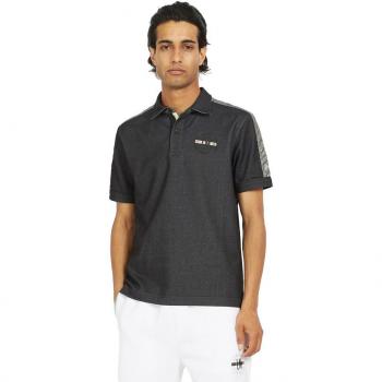 La Martina Black Cotton Polo Shirt - 3XL