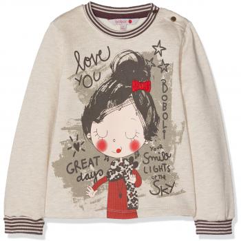 boboli Fleece Sweatshirt For Baby Girl, Sudadera para Bebés, Gris