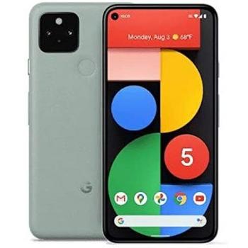 Google Pixel 5, Pantalla de 6, Memoria RAM de 8GB, Almacenamiento Interno de 128GB, SIM Única, Conexión 5G, USB Tipo C, Color Verde y Batería de 4000 mAh