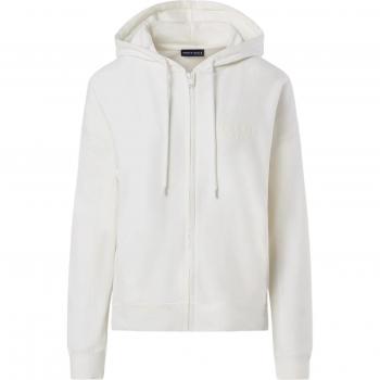 North Sails White Cotton Zip-Through Hoodie for Women, Size L