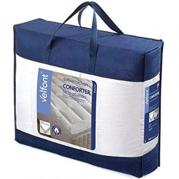 Velfont Sobrecolchón/Topper con Tejido 100% algodón