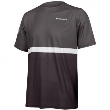 Maillot Endura SingleTrack Core II Manga Corta Negro Gris - S
