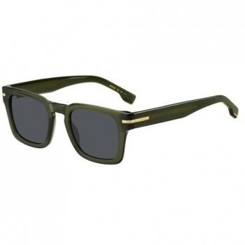 Hugo Boss 1625/S Stylish Green Acetate Sunglasses with Gold Metal Details, 50mm