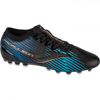 Botas de fútbol Propulsion Cup 23 AG césped artificial color negro y azul