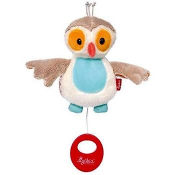 Mini-Spieluhr Eule Harry Potter con melodía mágica para bebés y niños, color beige/azul